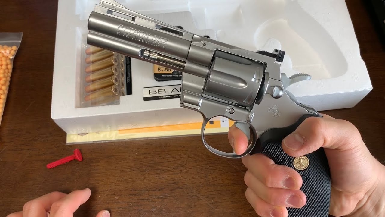 Colt Python 357 Magnum Tokyo Marui 10-Year-Old Air-Coking Revolver