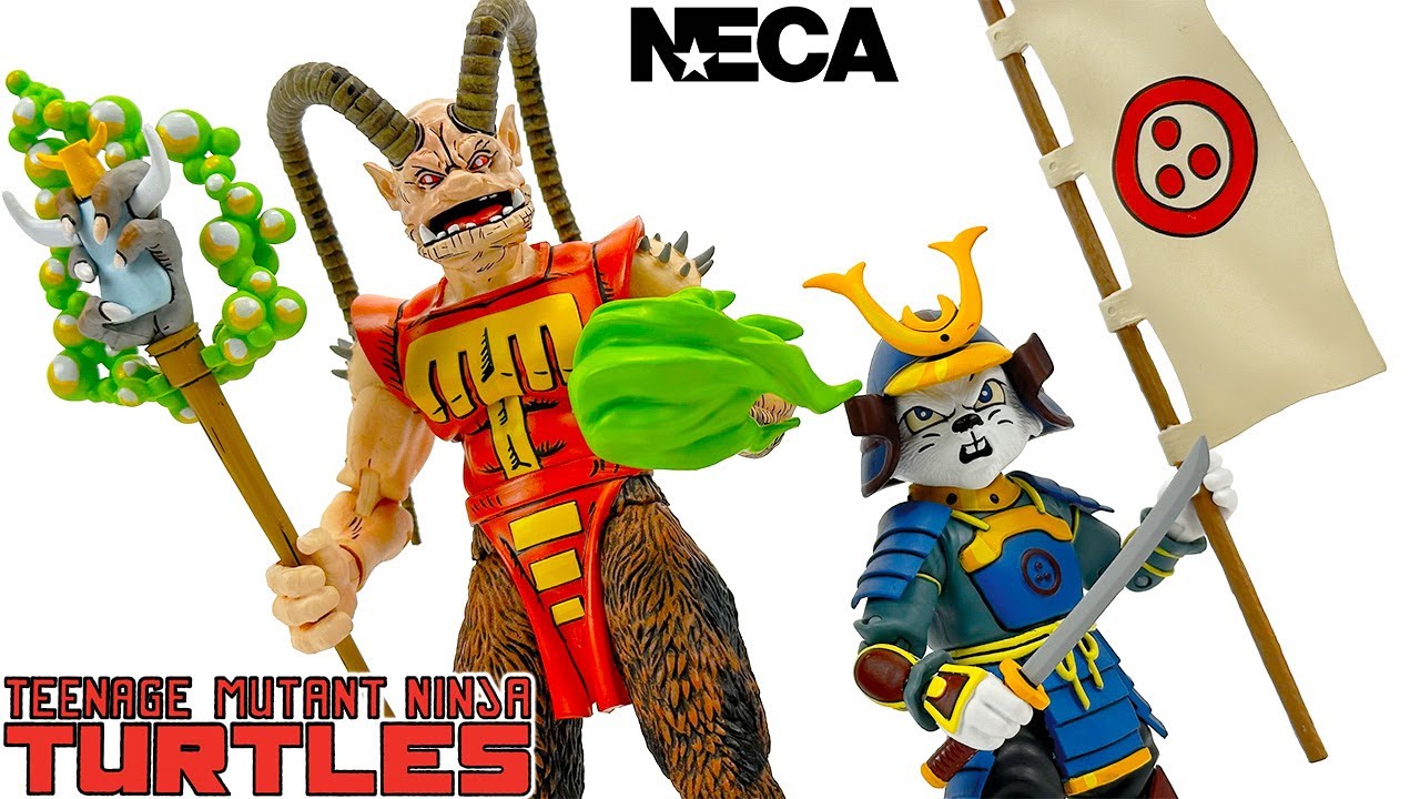 NECA TMNT Savanti Romero & Samurai Usagi Review! - YouTube