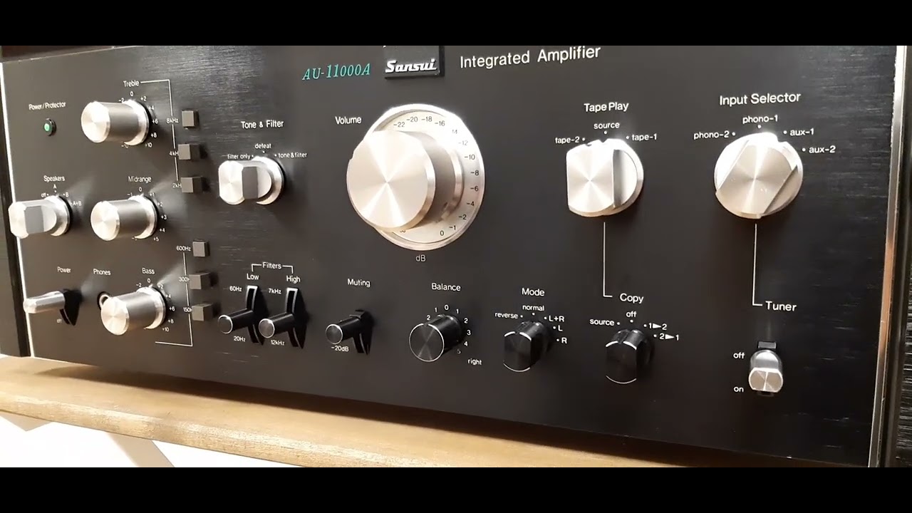 SANSUI AU 11000 A - Audio Test After Restoration - YouTube