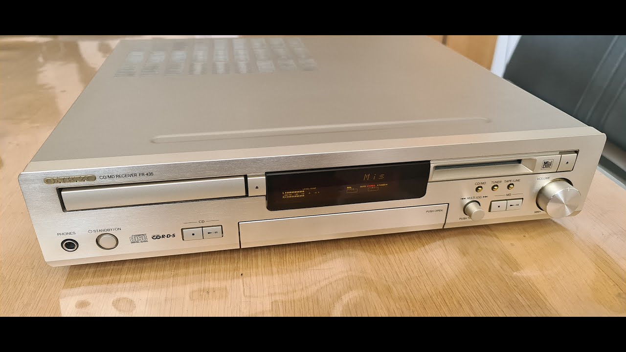 Onkyo FR 435 HIFI CD, MD Stereo Receiver/Verstärker - YouTube