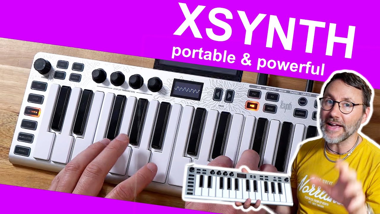 ESI Audiotechnikが、超薄型25鍵盤ポータブル・シンセサイザー「Xsynth