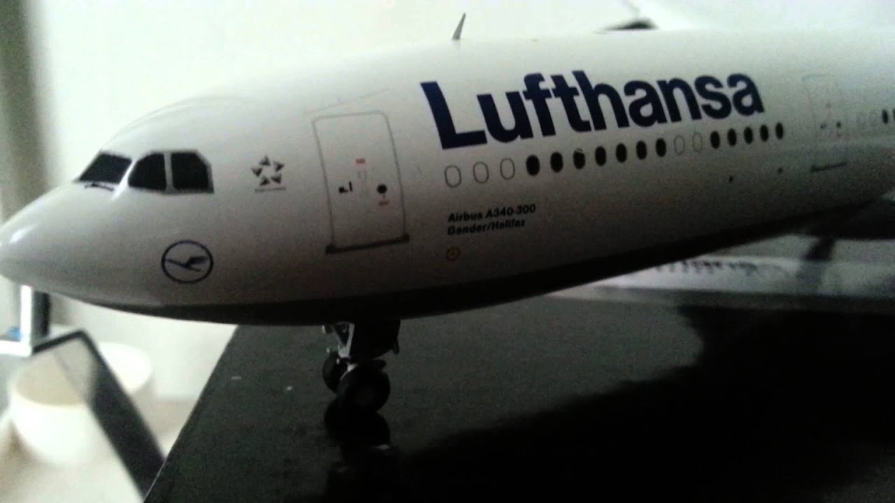 Gemini 200 Lufthansa A340-300 Review - YouTube