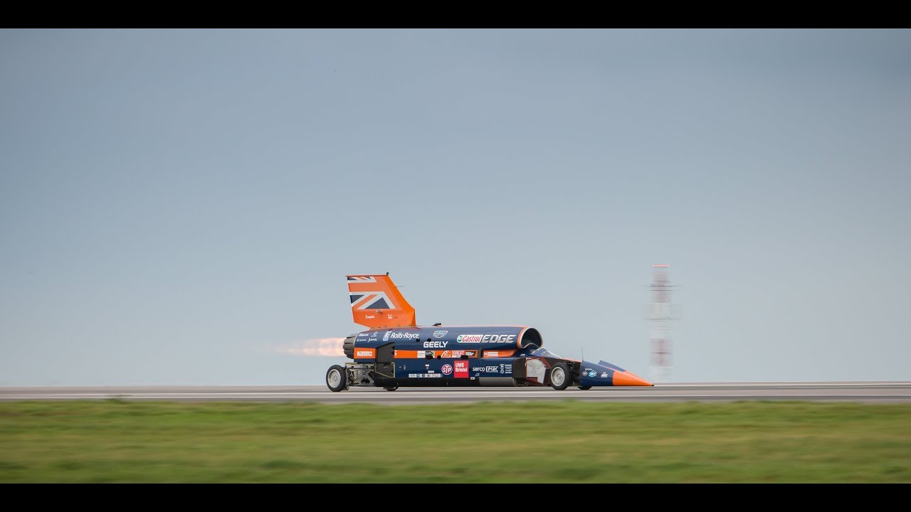 EPSRC: BLOODHOUND SSC - High Speed Trials - YouTube