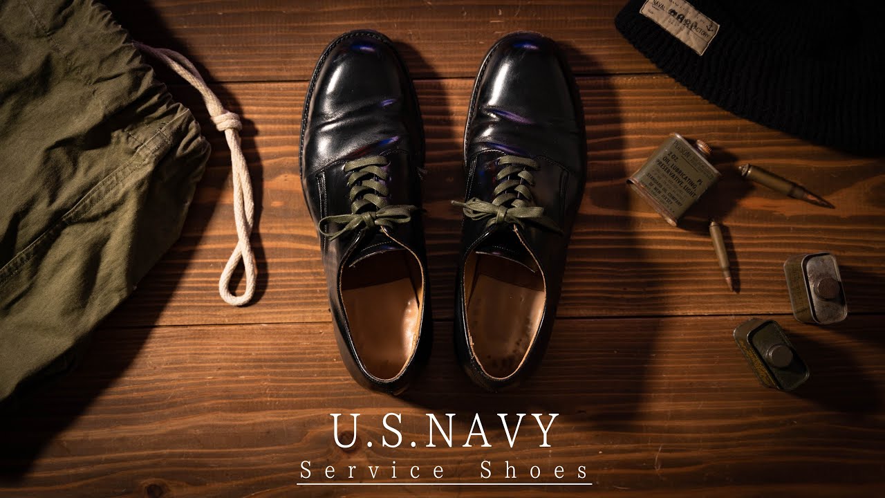 U.S. Navy] The ultimate vintage leather shoe! High-quality and