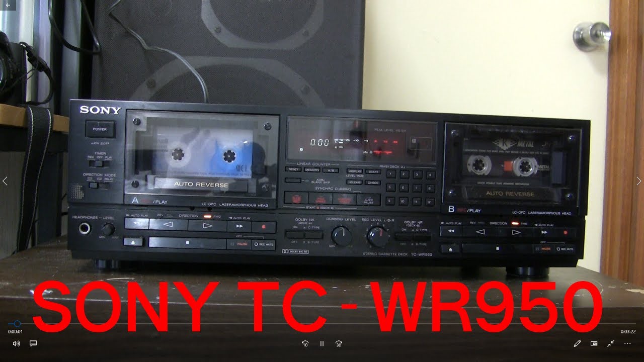 カセットデッキ】SONY TC-WR950【215台目】 - YouTube