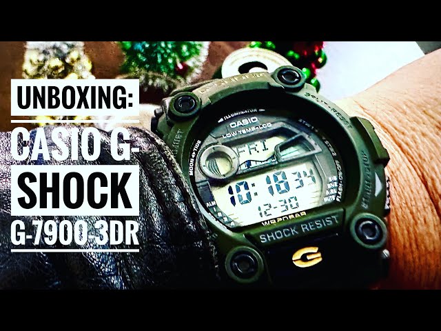 Simple Unboxing: GREEN CASIO G-SHOCK G-7900-3DR #g7900 - YouTube