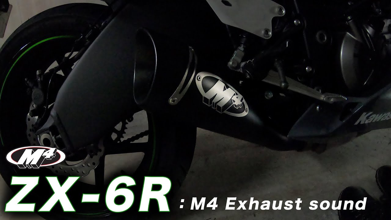 ZX-6R M4 Exhaust sound - YouTube