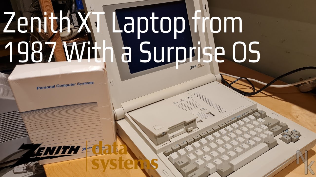 Zenith XT Laptop from 1987 with a Surprise OS - YouTube