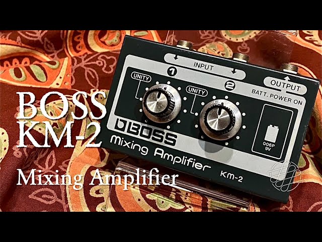 BOSS KM-2 Mixing Amplifier (as Booster) - YouTube