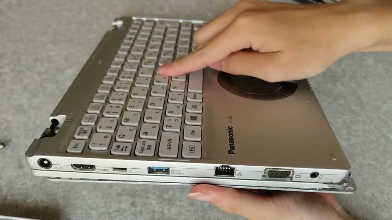 画面故障ジャンクなCF-QV8をスラブトップ化する【Let'snote】 - YouTube