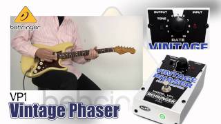 BEHRINGER: ギター用フェイザ－ VP1 サウンドバリエーション - YouTube