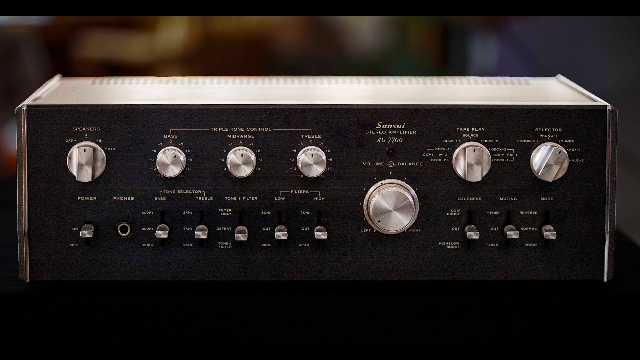 Sansui AU7700 Integrated Amp- Vintage Audio Review Episode #119