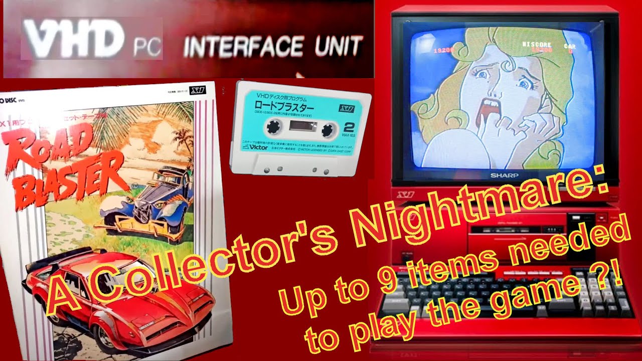 Victor MSX HC-7 VHDシステム Road Blaster ロードブラスタープレイ