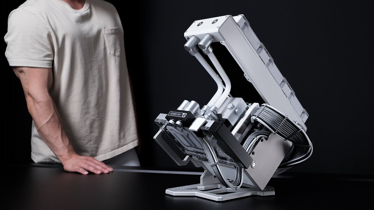 Mini ITX gaming build art piece - YouTube