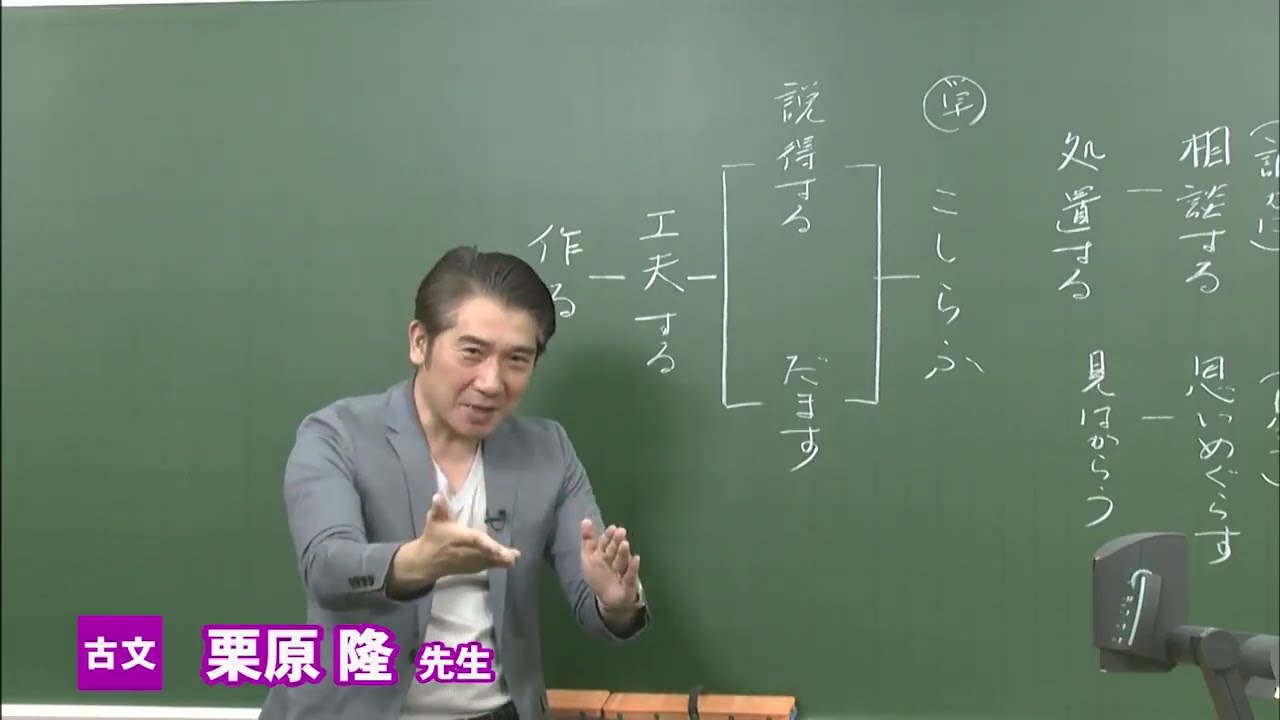 東進 講師紹介 古文 栗原 隆先生 - YouTube