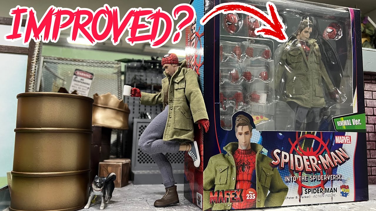 Mafex Peter B Parker Spider-Man (Renewal Ver.) REVIEW - YouTube