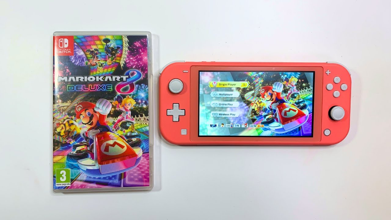 Mario Kart 8 Deluxe Nintendo Switch Lite Gameplay - YouTube
