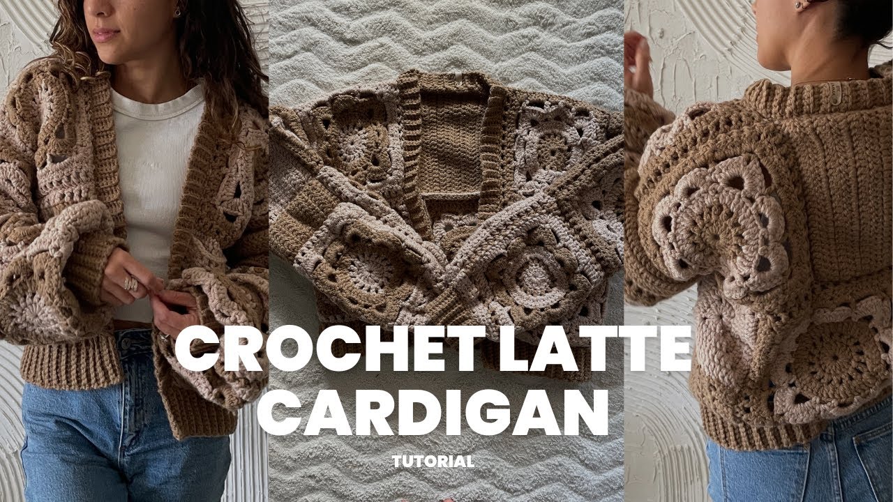 The best crochet PATCHWORK cardigan for beginners / CHUNKY granny