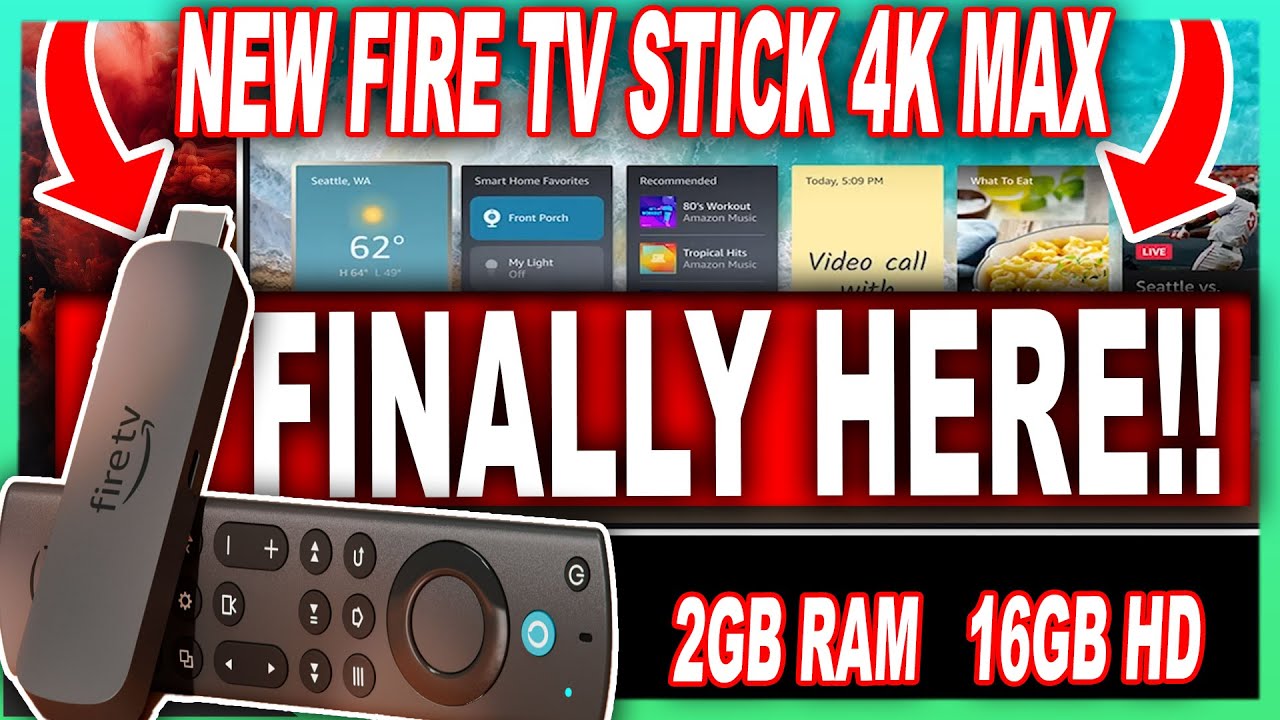 NEW 4K MAX FIRE TV STICK 16 GB STORAGE SPACE NEW SMART ALEXA AI