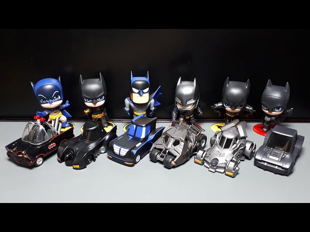 DC Batman 85th Anniversary figures & cars by Popmart batmobile