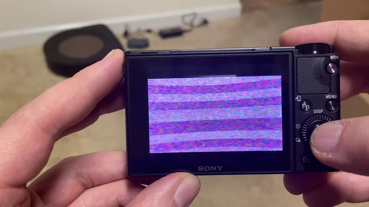 Sony RX100M7 pictures and 4K video problems. Purple screen Can