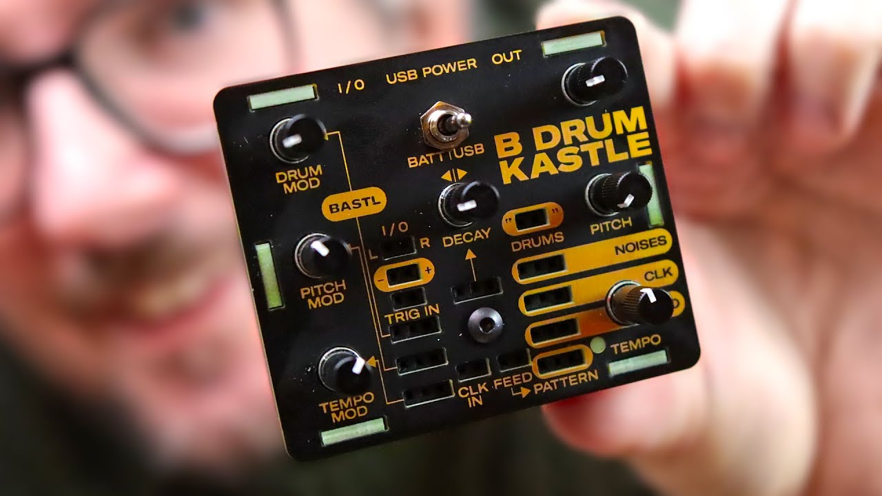 A TINY DRUM SYNTH // Bastl Kastle Drum mini review - YouTube