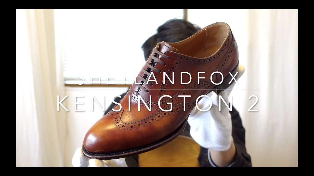 Shetland Fox 012F Kensington II Wingtip Blind Brogues, Brown, Size