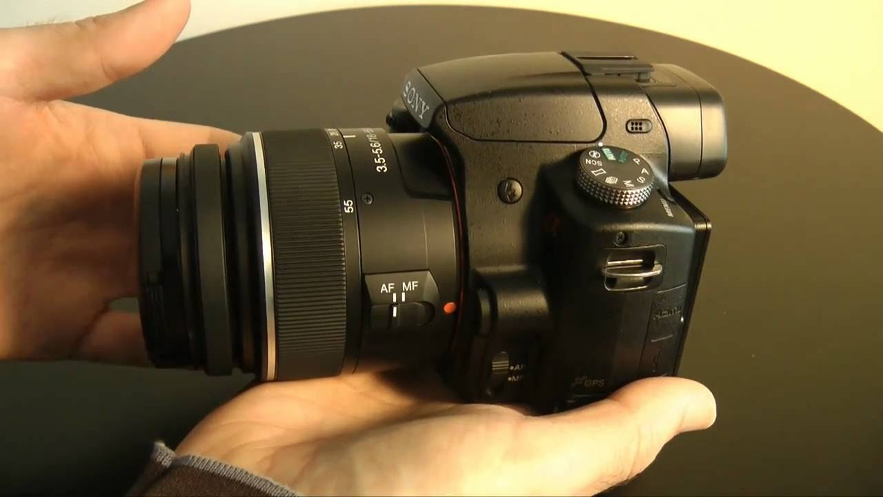 Sony Alpha SLT-A55 VL Digital SLR Camera Review - YouTube