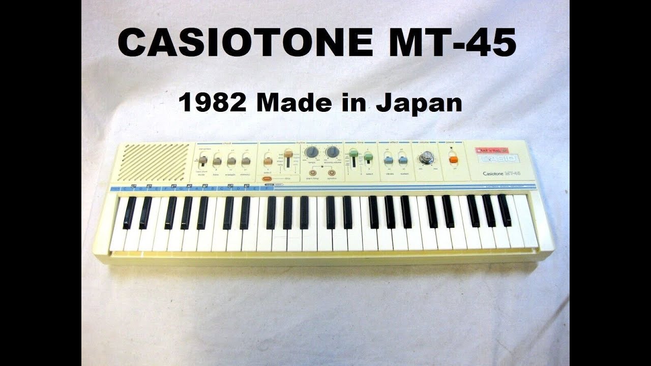 Casio Casiotone MT-45 Synthesizer Electronic Piano Keyboard (made