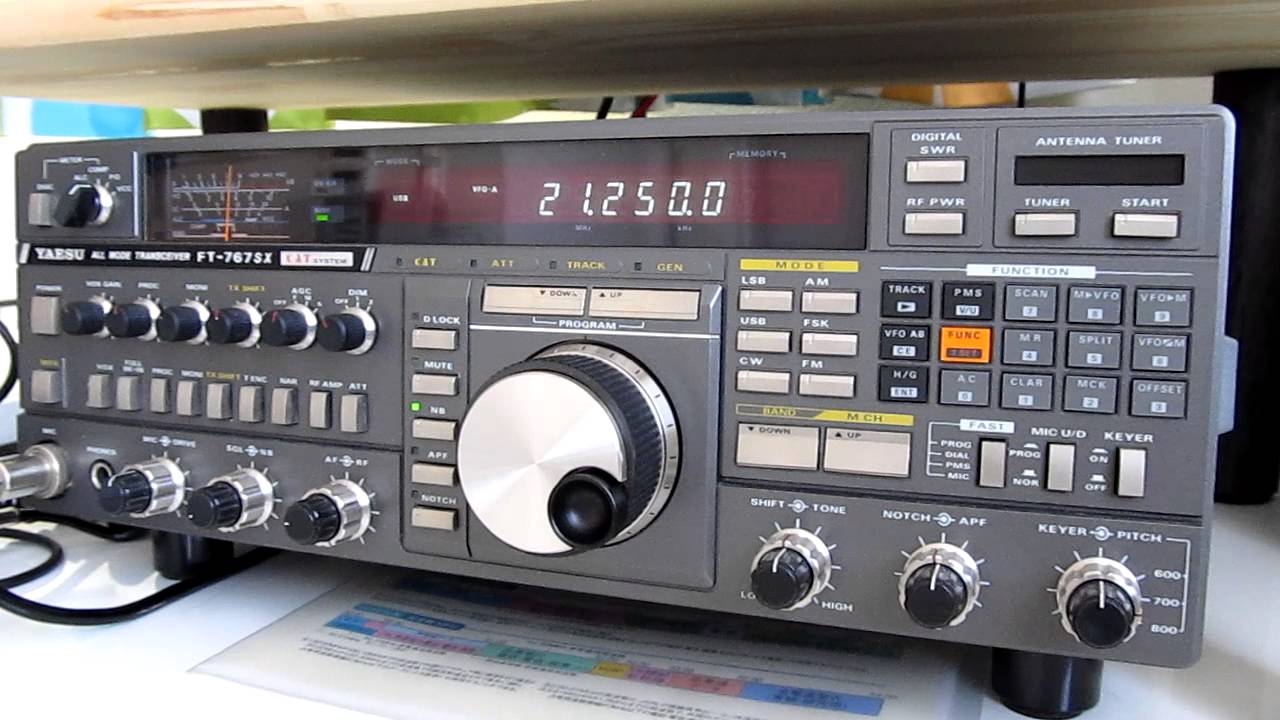 YAESU FT-767 on 21Mhz DX - YouTube