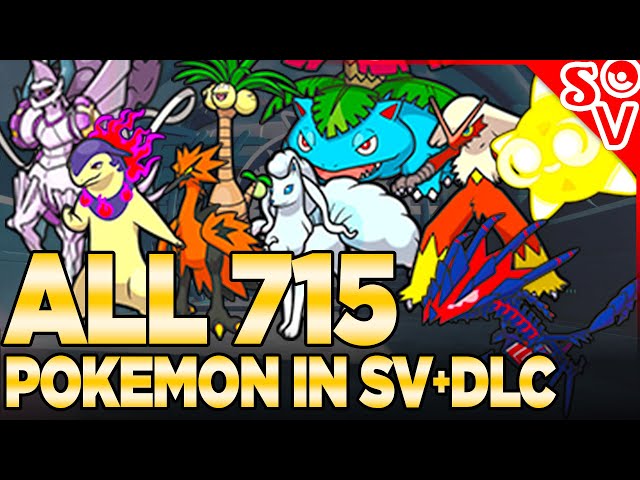 All 715 Pokemon In Scarlet and Violet's DLC: The Hidden Treasure