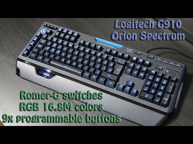Logitech G910 Orion Spectrum - unboxing - YouTube