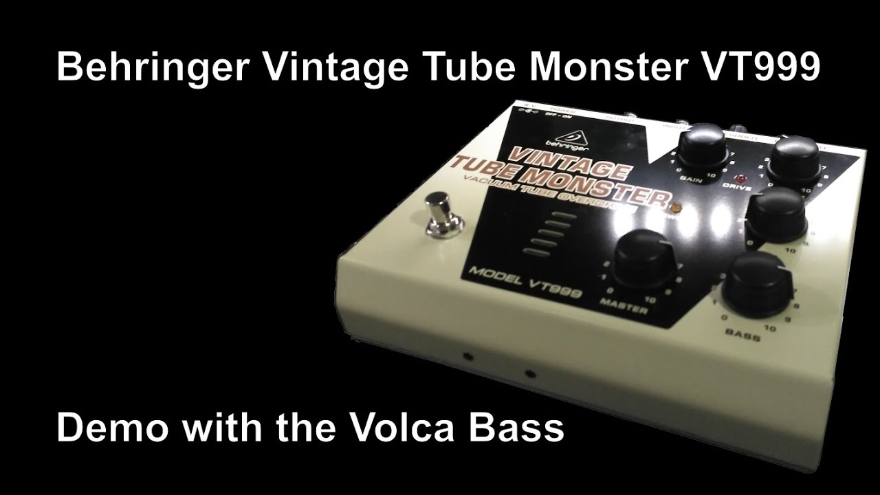 DEMO] Behringer Vintage Tube Monster & Volca Bass - YouTube