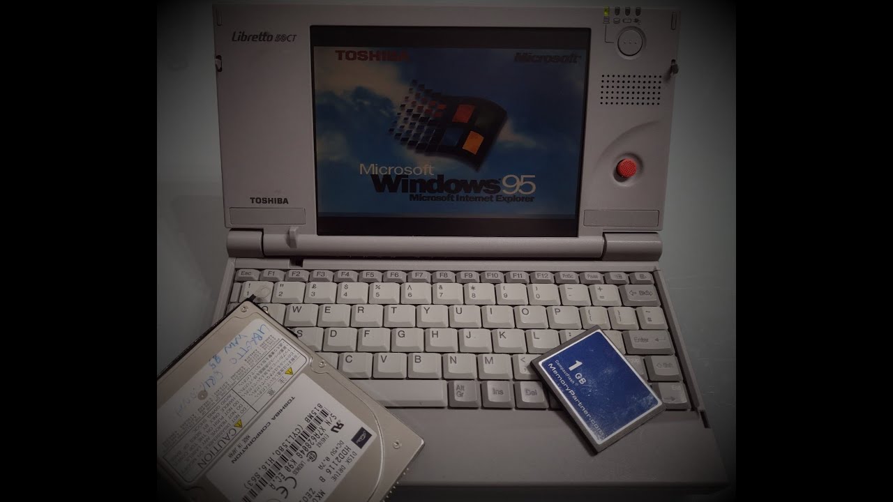 Toshiba Libretto 50CT HDD to CF card - YouTube