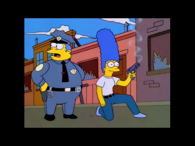 The Simpsons - Marge becomes a police officer for the Springfield