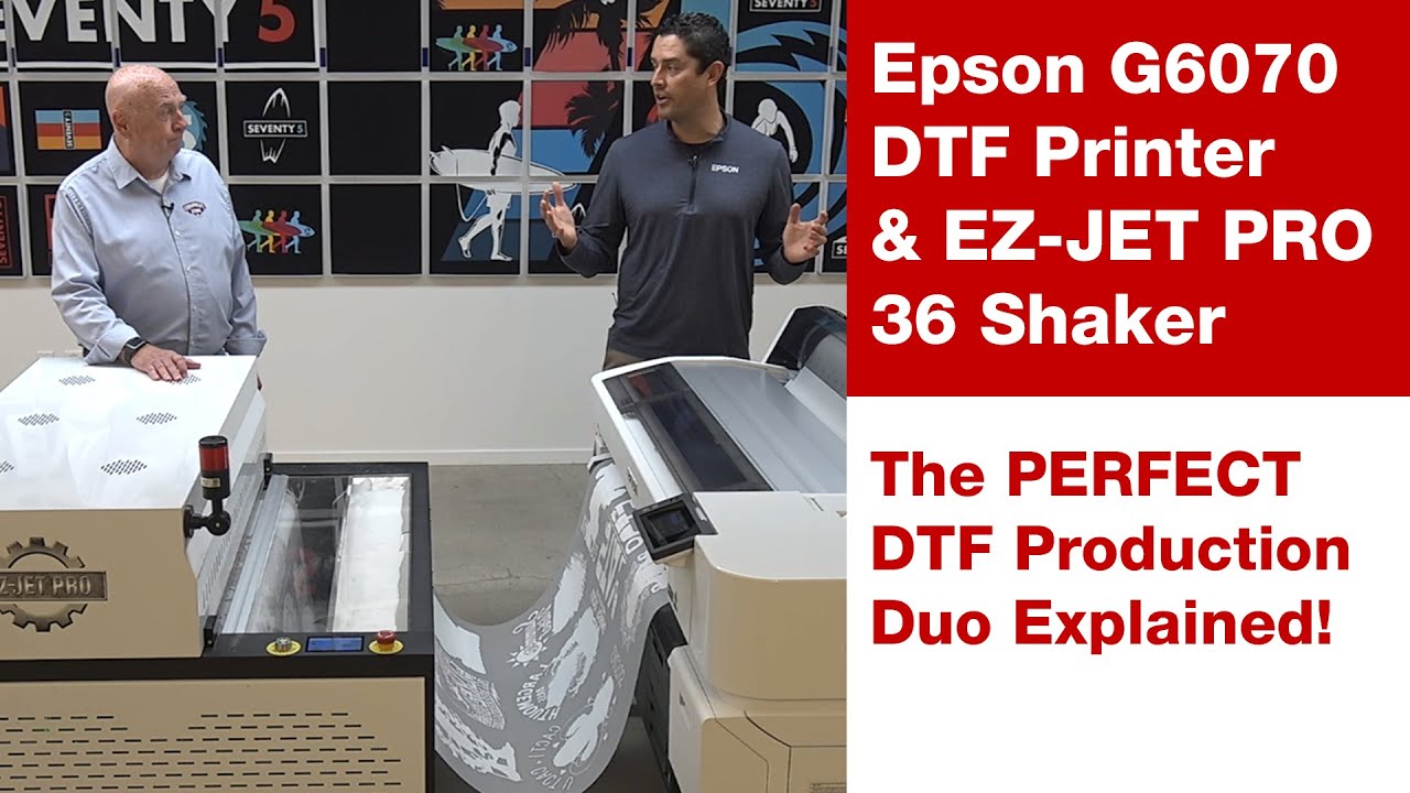 Epson SureColor G6070 DTF Printer & EZ-JET PRO 36 Shaker: The
