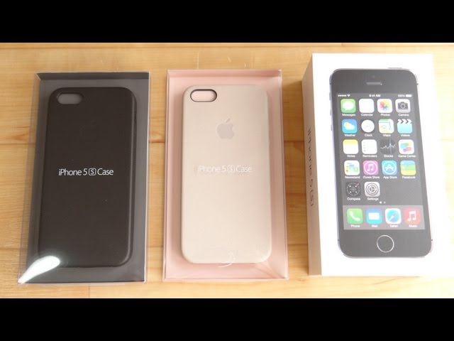 New! Genuine Apple iPhone5s Genuine Leather Case iPhone5