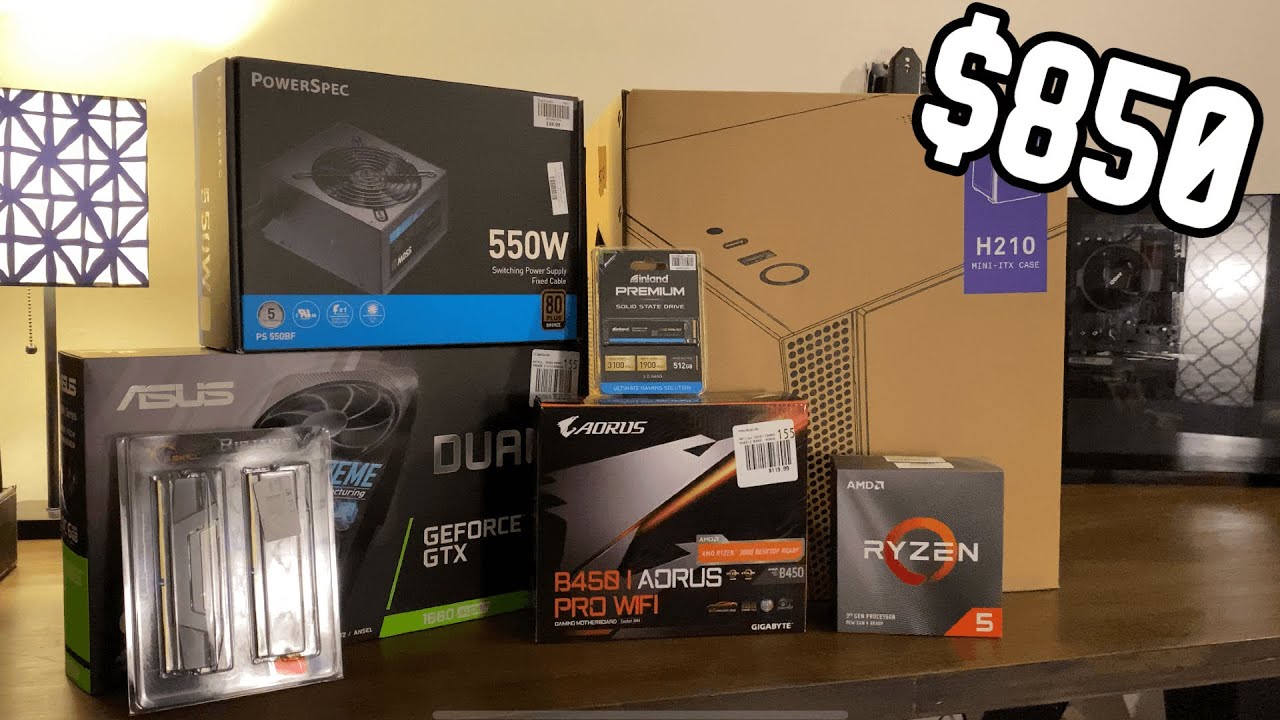$850 Gaming PC Build (First mITX Build) - AMD ryzen 5 3600 GTX