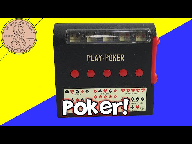 Vintage 1970 WACO Made In Japan Play Poker Slot Machine Poker Game
