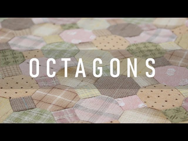 パッチワーク】八角形（オクタゴン）縫い方＆縫い代の倒し方 - How to