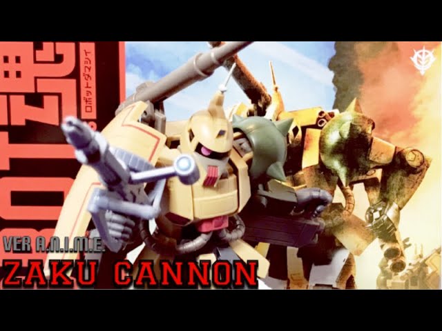Robot Spirits MS-06K Zaku Cannon (ver. ANIME) Review - YouTube