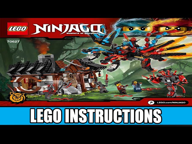 LEGO Instructions | Ninjago | 70627 | Dragon's Forge - YouTube