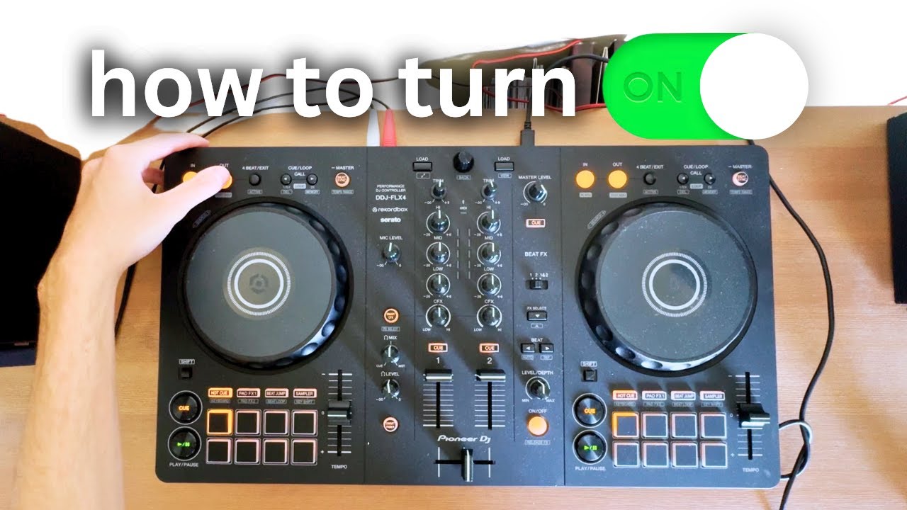 How to Turn ON the Pioneer DDJ-FLX4 (Beginner Tutorial) - YouTube