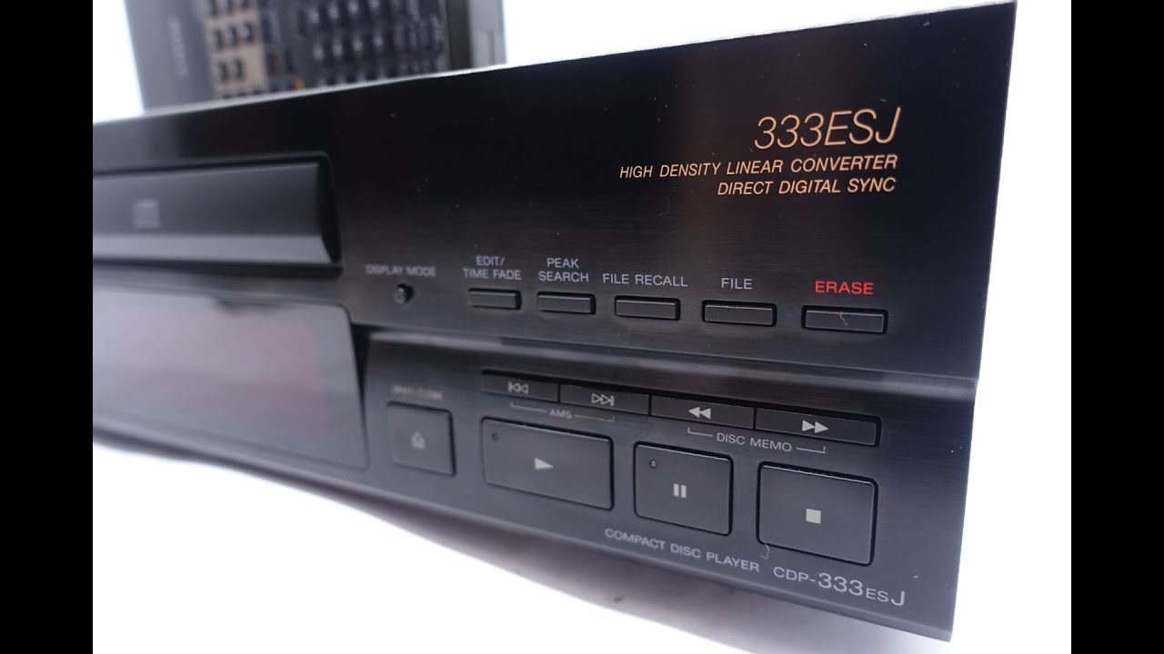 CD Player Sony CdP 333ESJ - YouTube