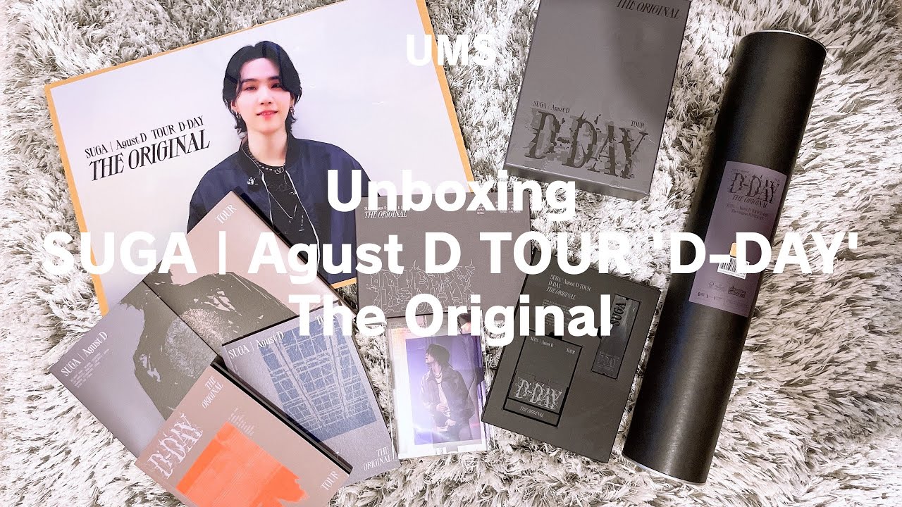 Unboxing】SUGA | Agust D TOUR 'D-DAY' The Original - YouTube