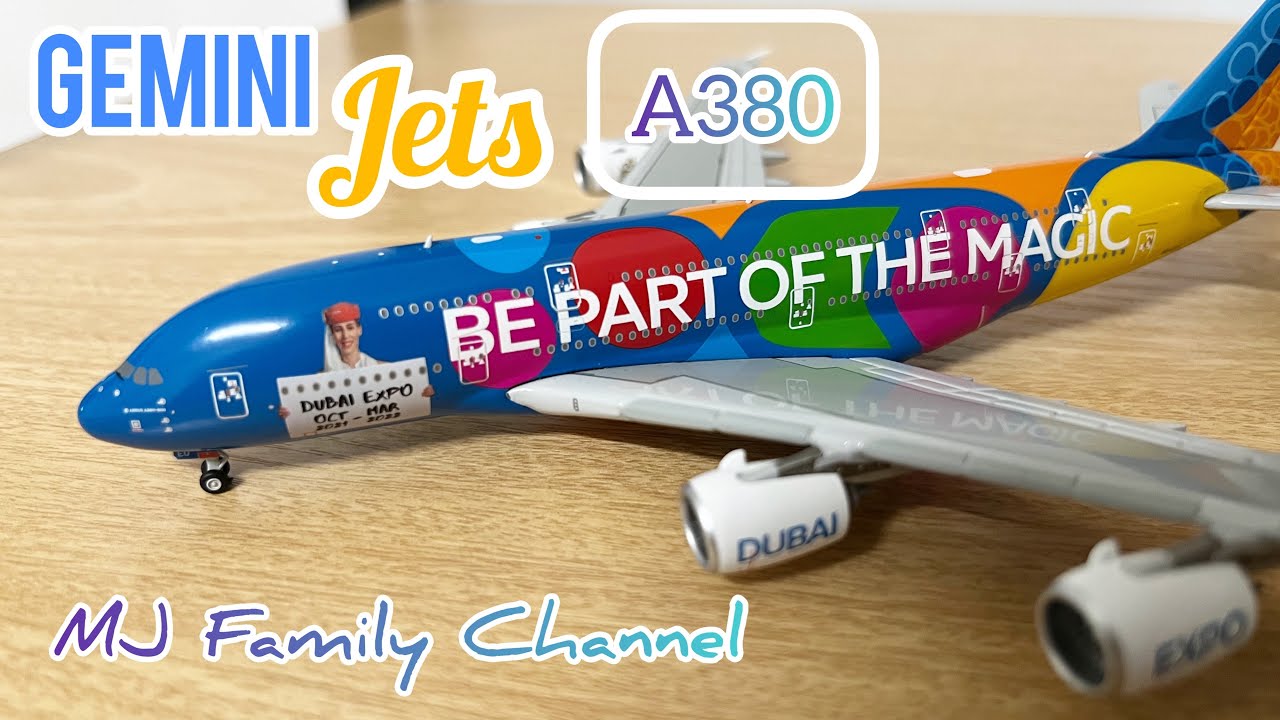 Gemini Jets 1/400 A380 Emirates Dubai Expo 2020 Model Review - YouTube