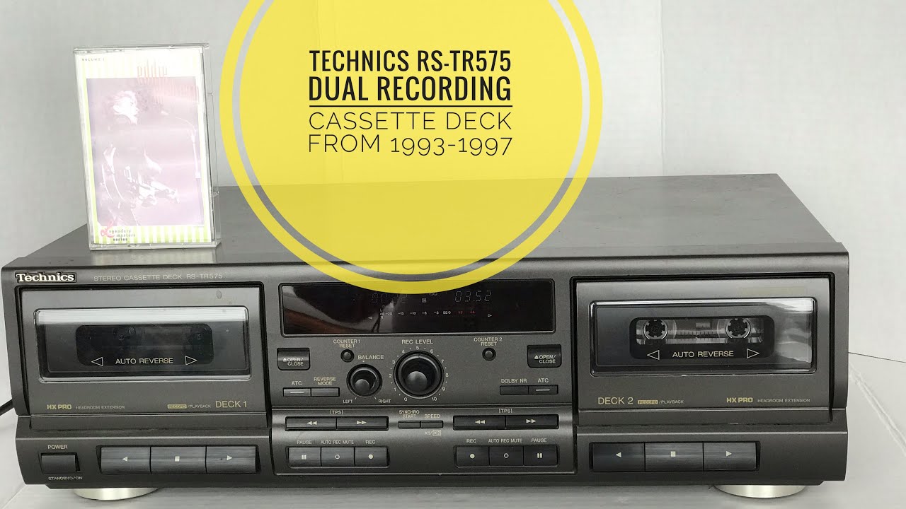 Technics Rs-Tr575 dual recording cassette deck (video 40) - YouTube
