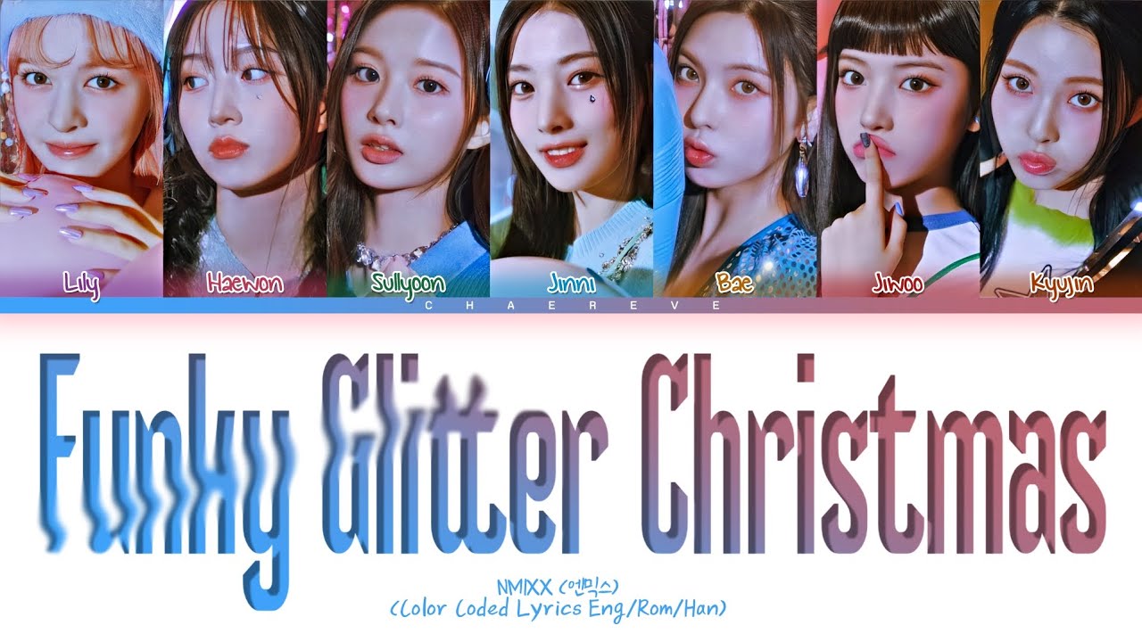 NMIXX Funky Glitter Christmas Lyrics (Color Coded Lyrics) - YouTube