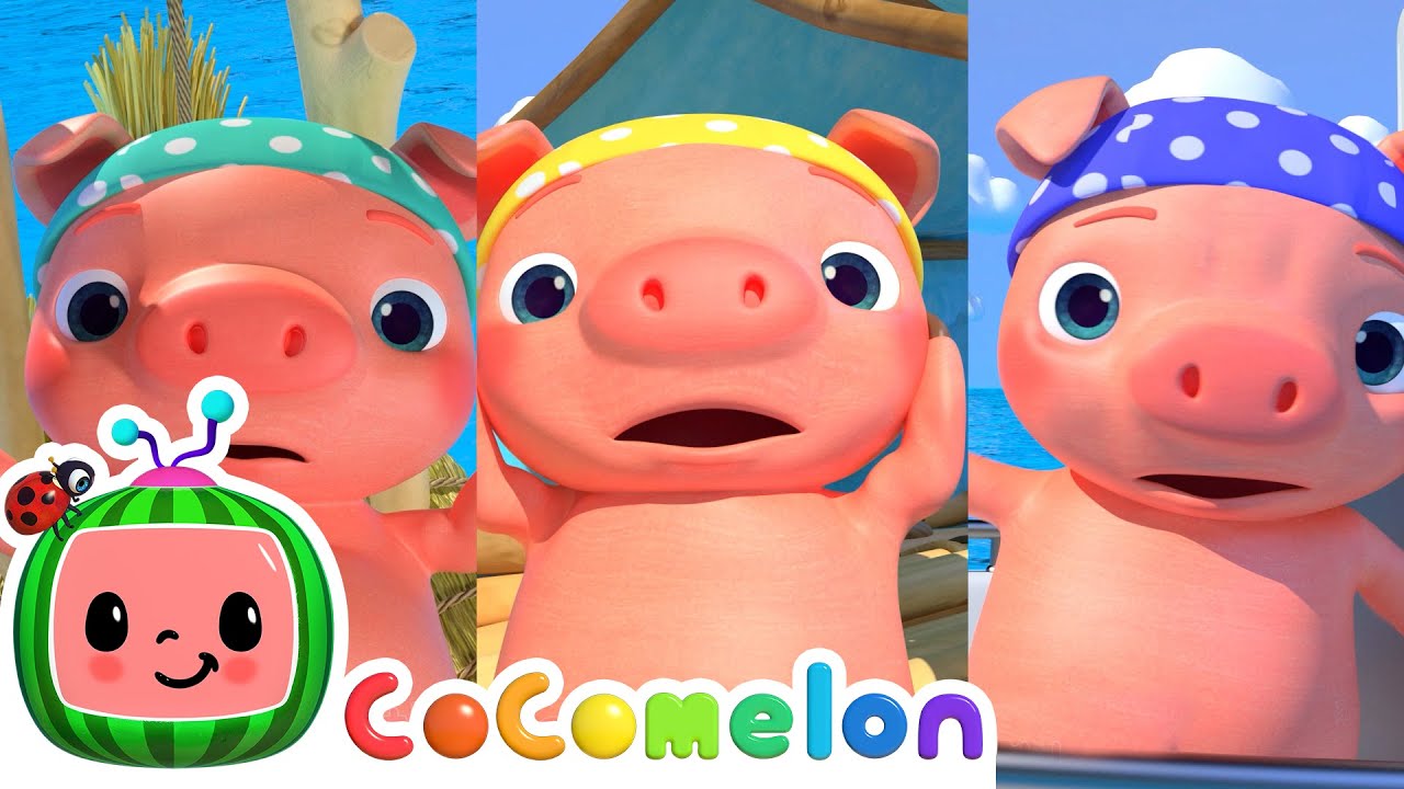 Three Little Pigs Pirate Version!| CoComelon Furry Friends