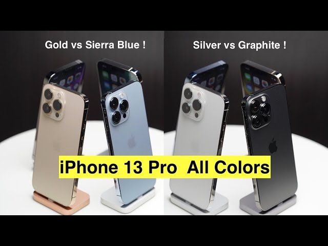 全色】iPhone 13 Pro ALL Colors: Sierra Blue, Graphite, Gold